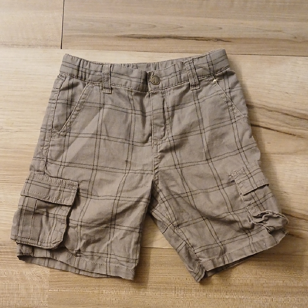 Gymboree Plaid Cargo Shorts Vintage Flaw Size 3T (F)
